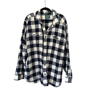 Woolrich Lumberjack Check Plaid Cotton Flannel